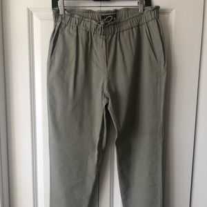 Theory crepe linen pants